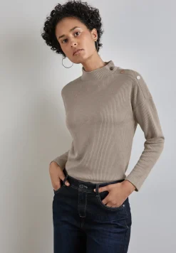 T-shirt structuré avec boutons