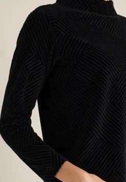 T-shirt structuré avec col funnel