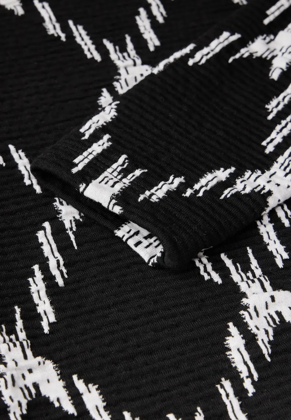 T-shirt structuré avec motif à carreaux
