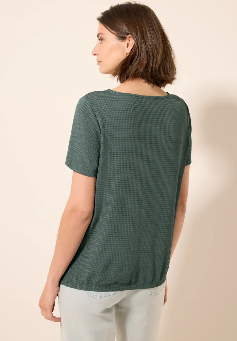 T-shirt structuré avec nœud