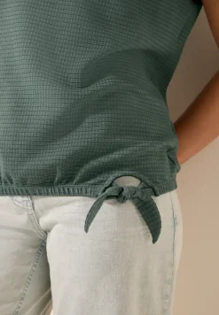 T-shirt structuré avec nœud