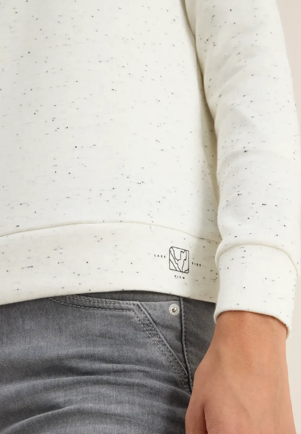 T-shirt structuré avec troyer