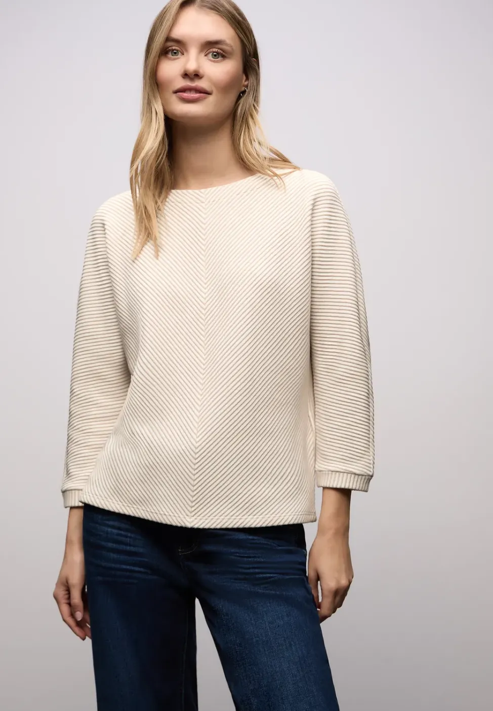 T-shirt structuré deux tons
