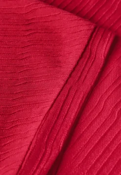 T-shirt structuré en couleur unie