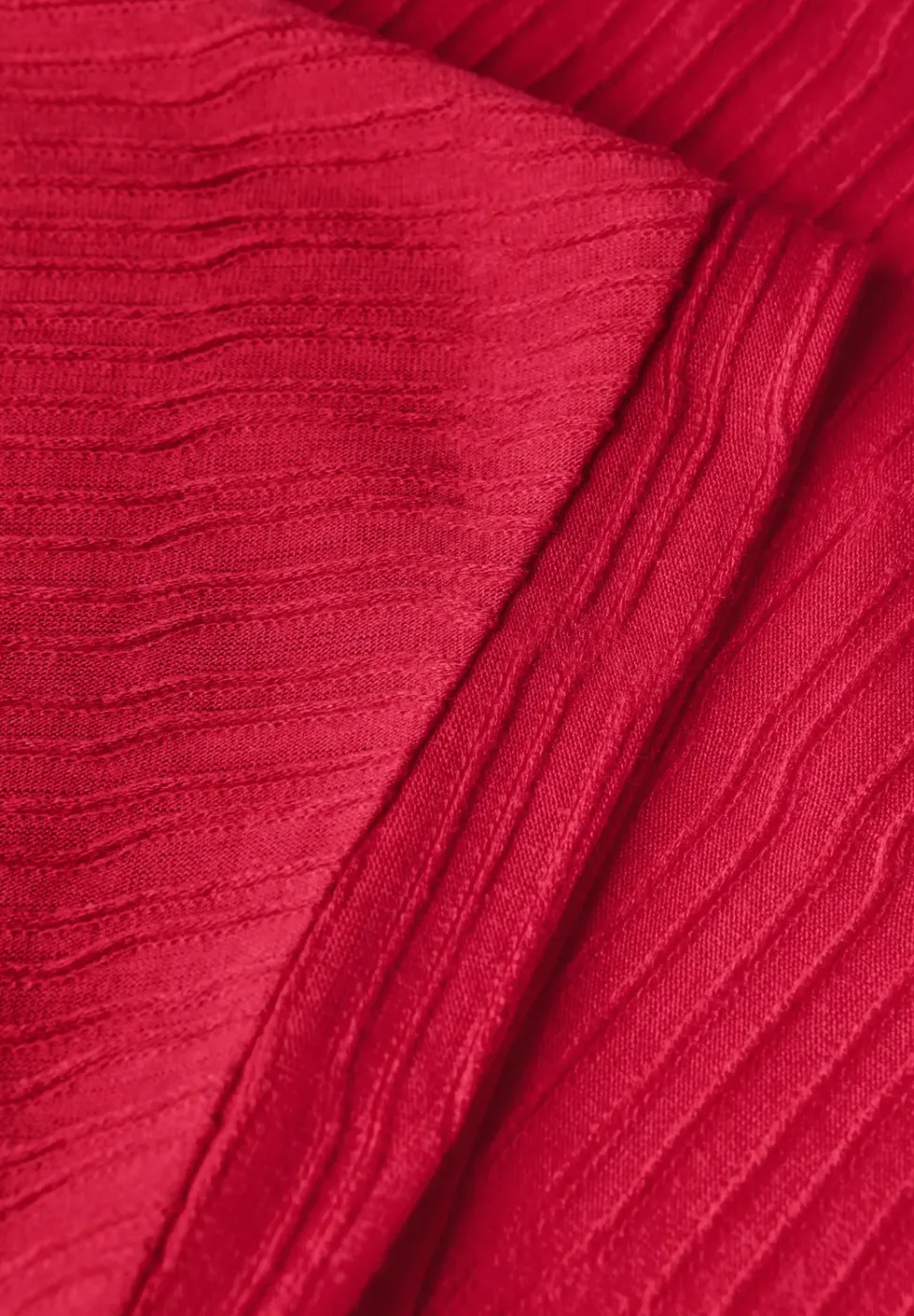 T-shirt structuré en couleur unie