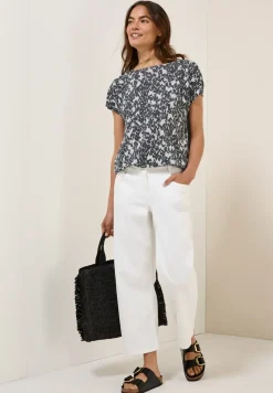 T-shirt tricoté avec motif