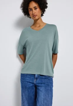 T-shirt tricoté col V