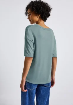 T-shirt tricoté col V