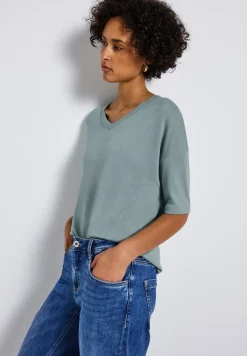 T-shirt tricoté col V