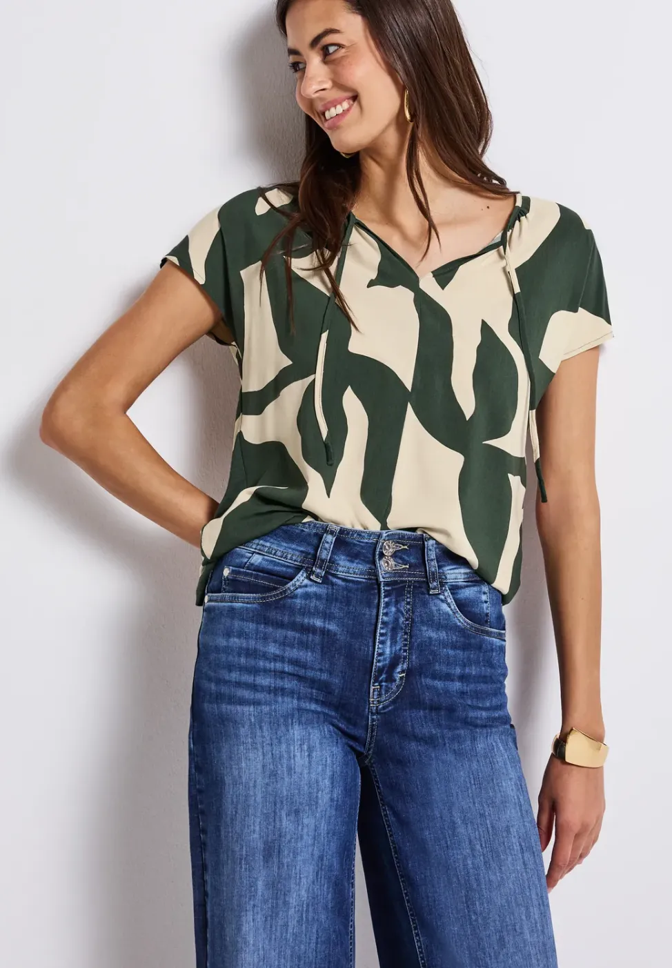 T-shirt tunique avec imprimé