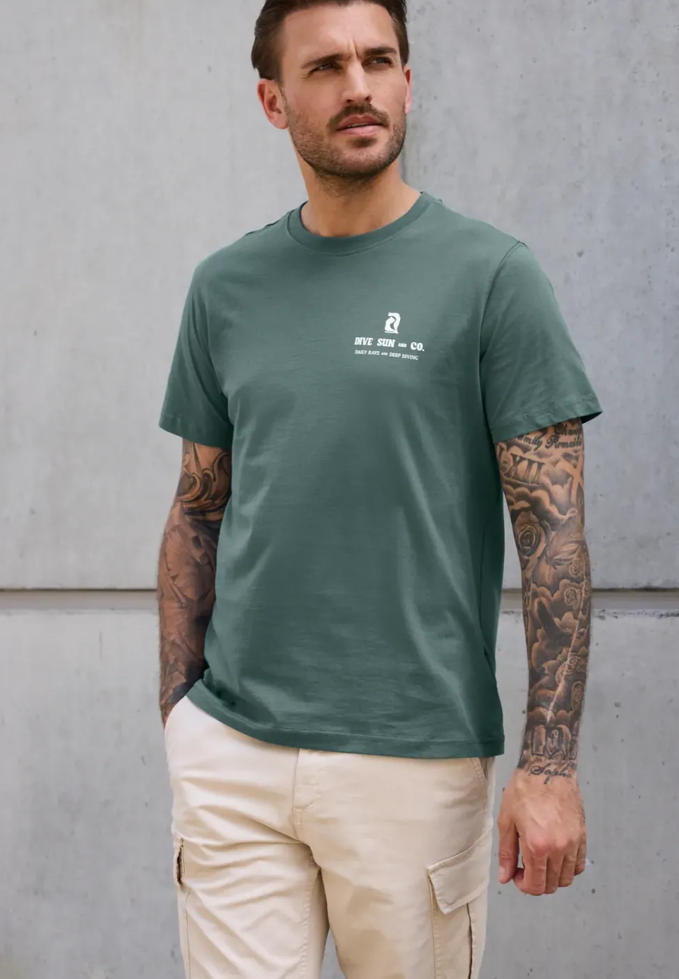 T-shirt avec backprint