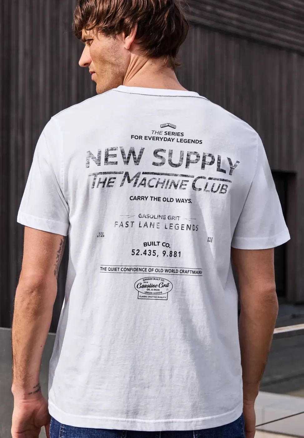 T-shirt avec backprint