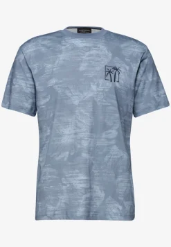 T-shirt avec impression all-over et broderies