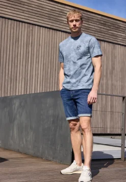 T-shirt avec impression all-over et broderies
