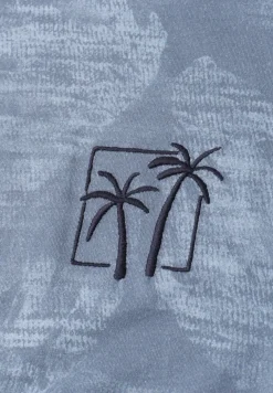 T-shirt avec impression all-over et broderies