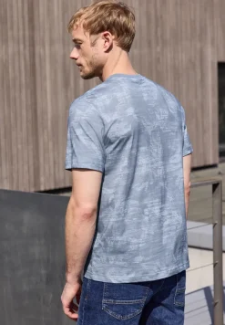T-shirt avec impression all-over et broderies