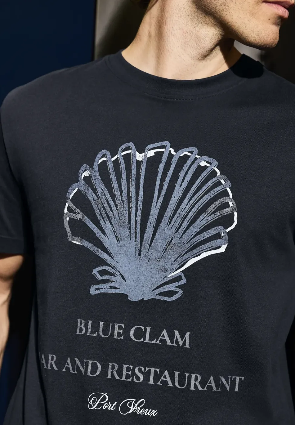 T-shirt avec imprimé coquillage