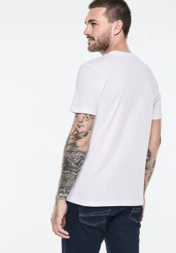 T-shirt avec imprimé sur la poitrine