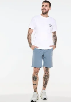 T-shirt avec imprimé sur la poitrine