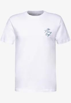 T-shirt avec imprimé sur la poitrine