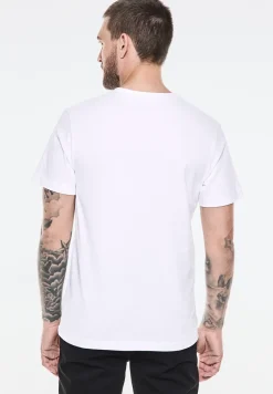 T-shirt avec imprimé sur la poitrine