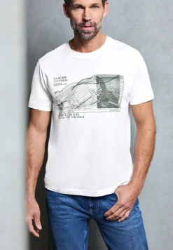 T-shirt basique avec impression sur le devant