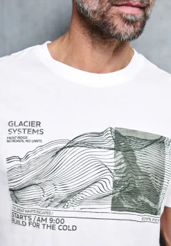 T-shirt basique avec impression sur le devant