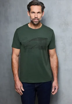 T-shirt basique avec impression sur le devant