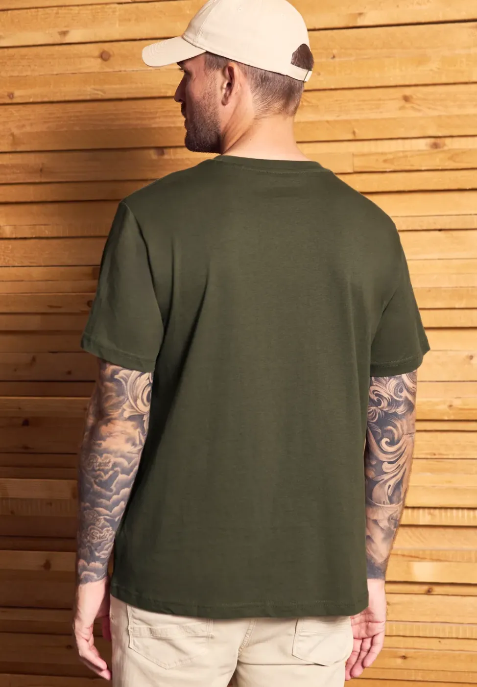 T-shirt basique en couleur unie