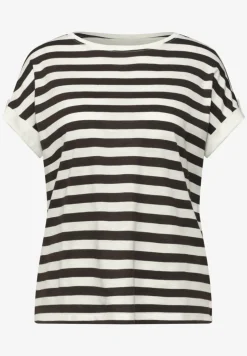 T-shirt à col rond avec boutons décoratifs
