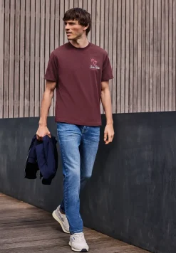 T-shirt à col rond avec chestprint