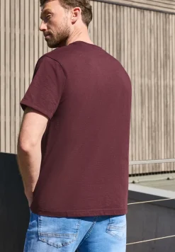 T-shirt à col rond avec détail turn-up