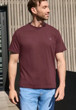 T-shirt à col rond avec détail turn-up