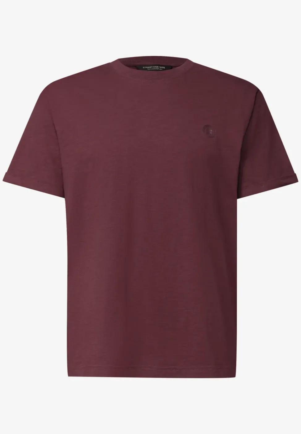 T-shirt à col rond avec détail turn-up