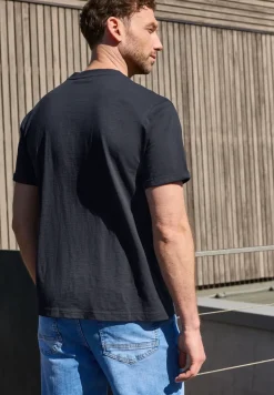 T-shirt à col rond avec détail turn-up
