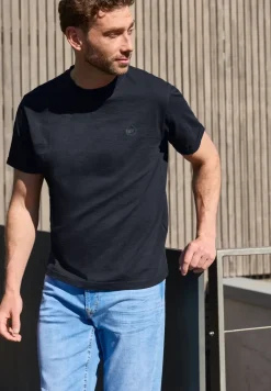 T-shirt à col rond avec détail turn-up