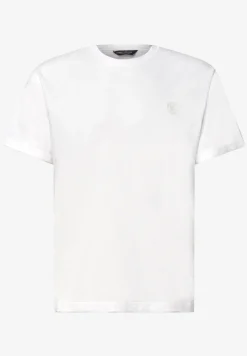 T-shirt à col rond avec détail turn-up