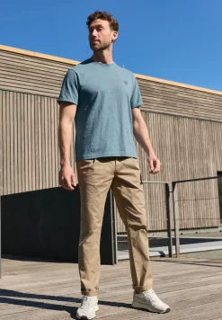 T-shirt à col rond avec détail turn-up