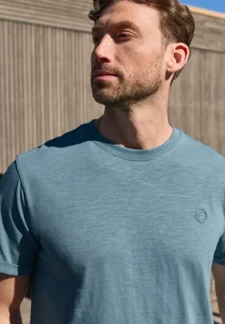 T-shirt à col rond avec détail turn-up