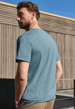 T-shirt à col rond avec détail turn-up