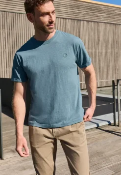 T-shirt à col rond avec détail turn-up