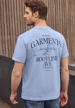 T-shirt à col rond avec impression arrière
