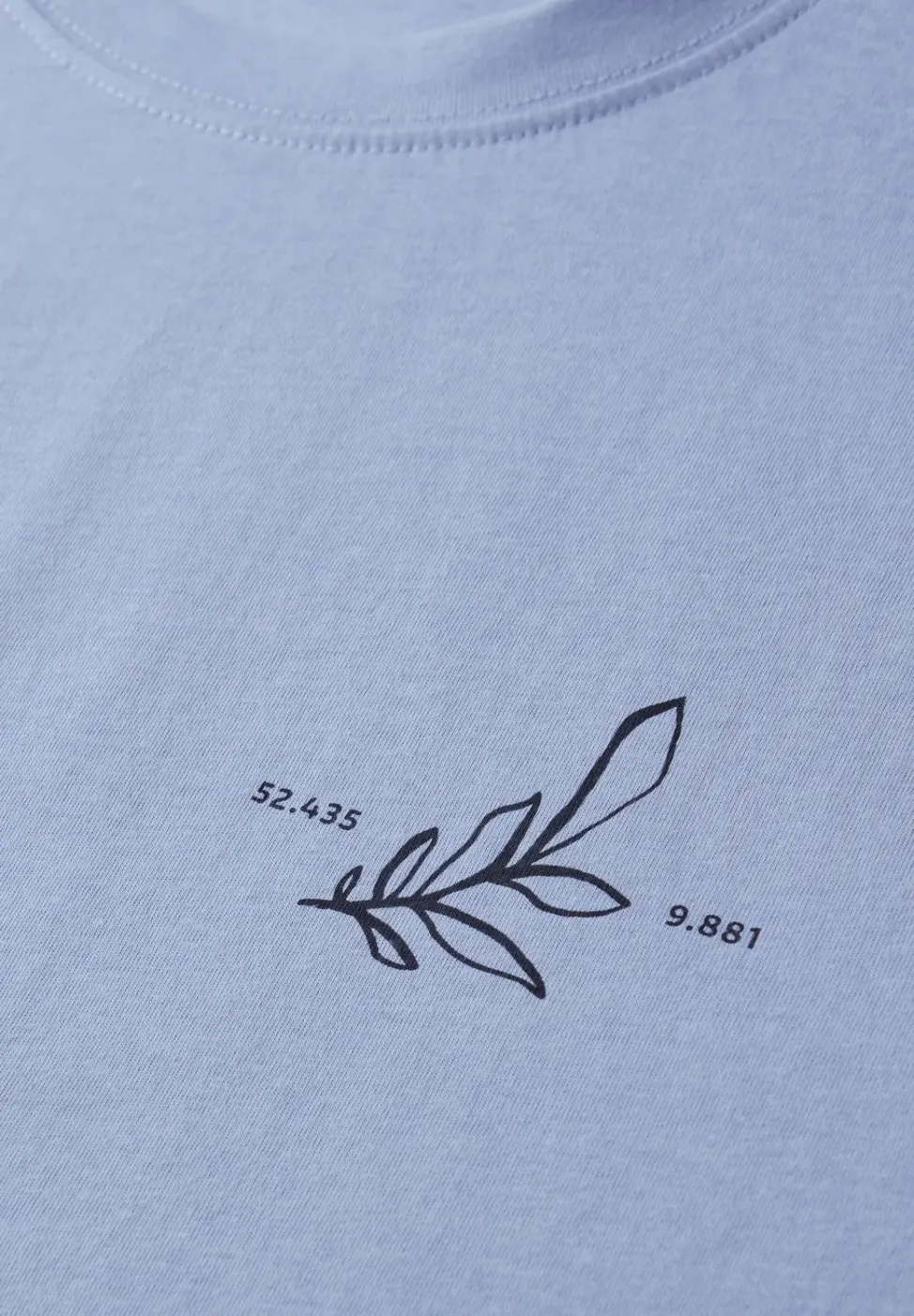 T-shirt à col rond avec impression arrière