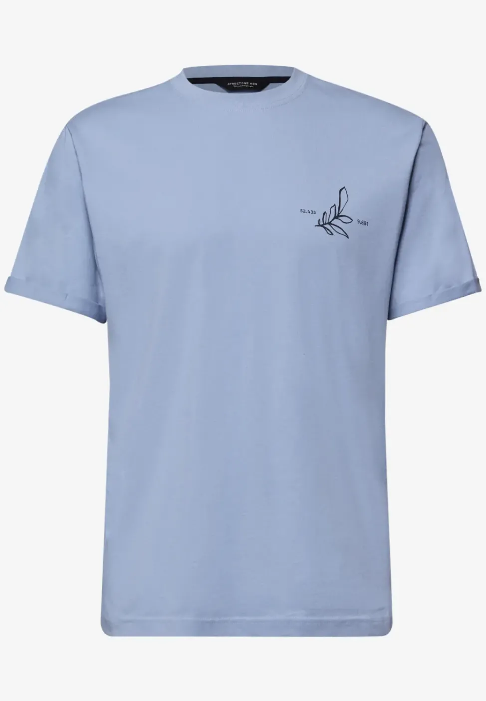 T-shirt à col rond avec impression arrière