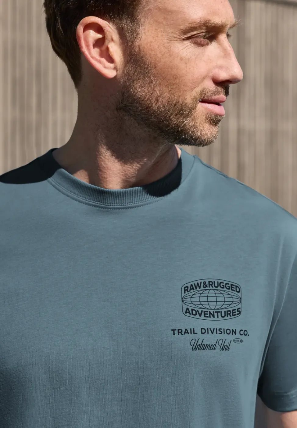 T-shirt à col rond avec impression arrière