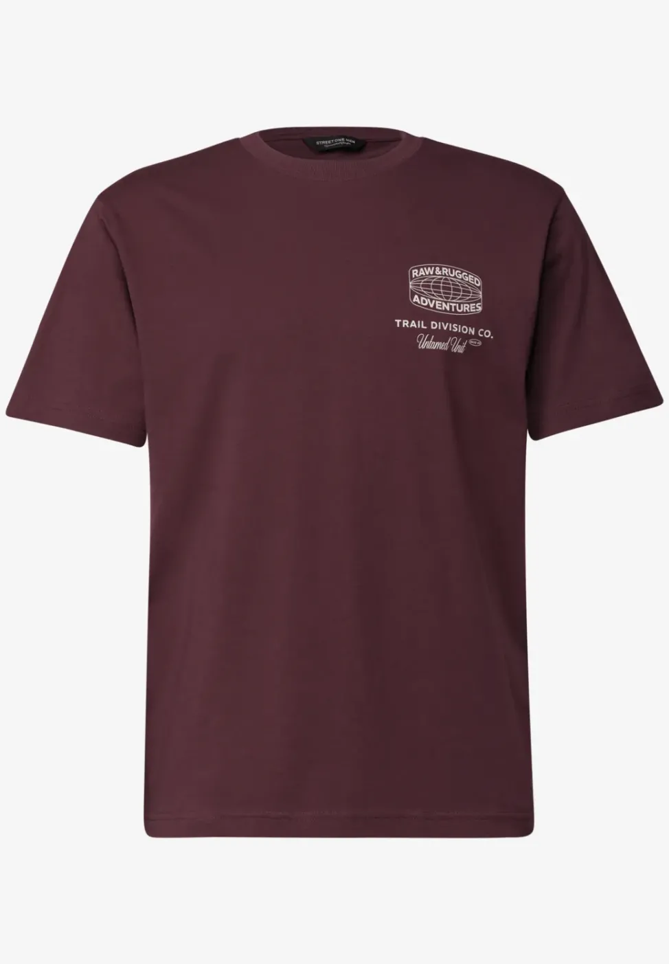 T-shirt à col rond avec impression arrière