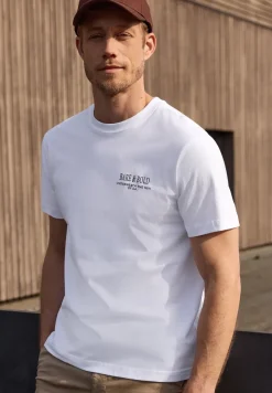 T-shirt à col rond avec imprimé au dos