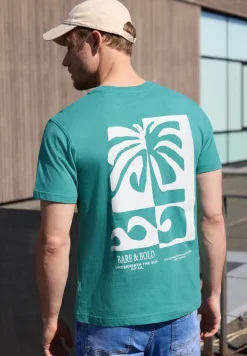 T-shirt à col rond avec imprimé au dos