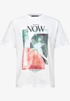 T-shirt à col rond avec photo imprimée
