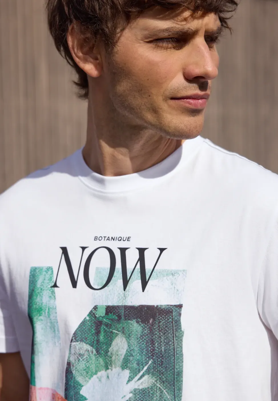 T-shirt à col rond avec photo imprimée